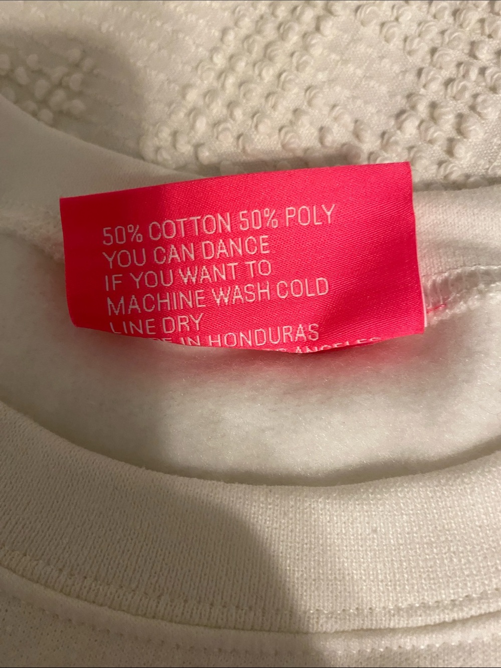 Love Peace Graphic Sweatshirt - White with Red, Pink & Blue. Would fit XL - Picture 4 of 7